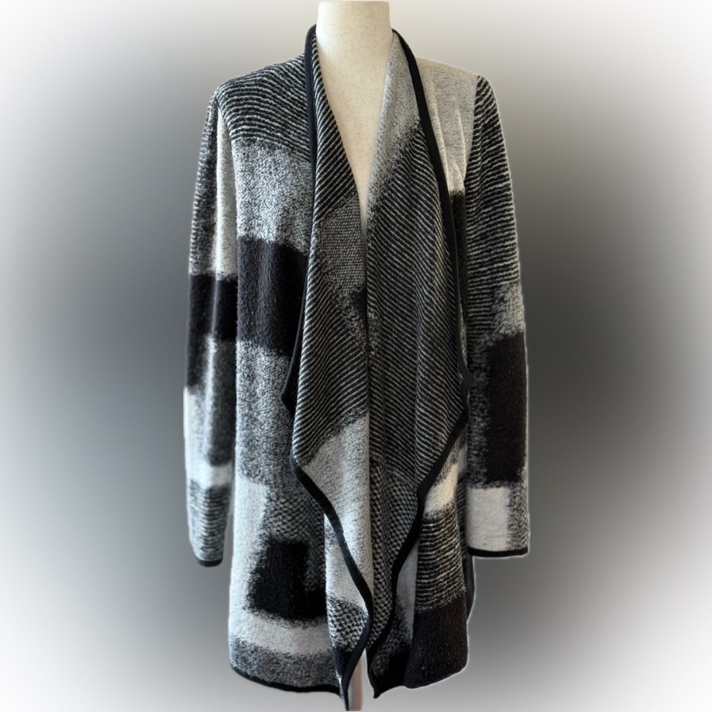 Lucky Brand Black and Gray Cardigan